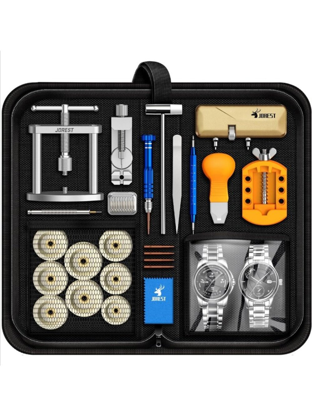 Comprehensive Watch Repair Kit: Press Tool, Battery Replacement, Link Remover